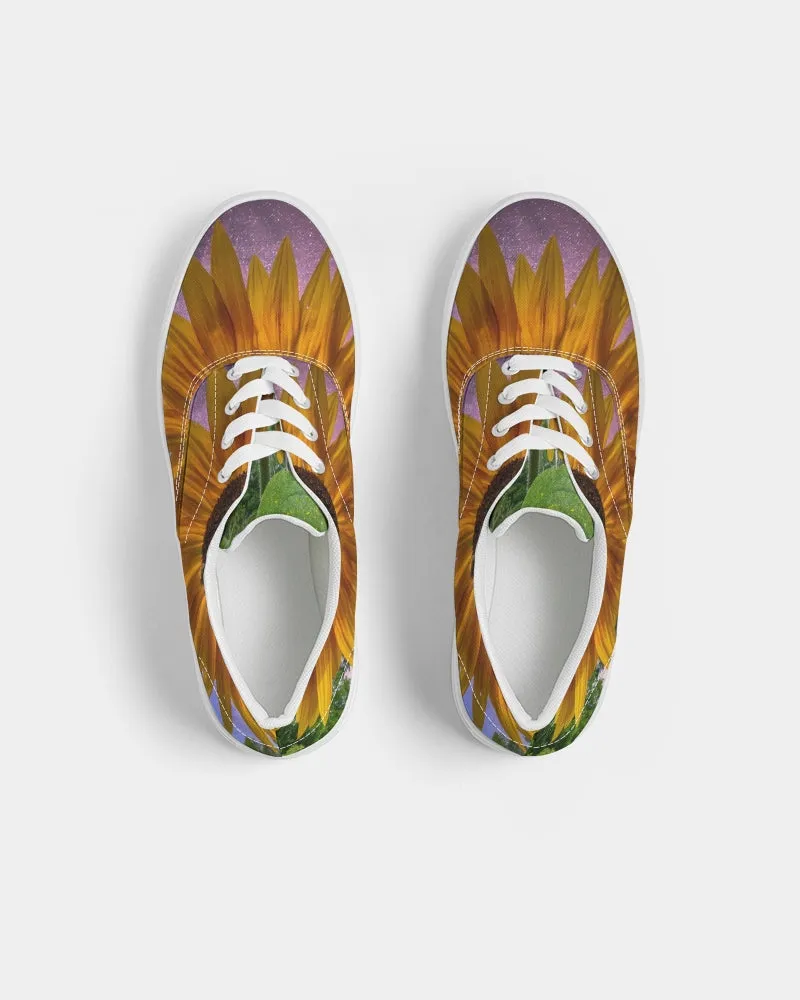 Sunflower Cosmos Women's Lace Up Canvas Shoe