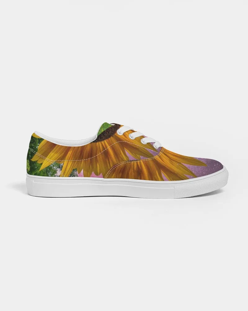 Sunflower Cosmos Women's Lace Up Canvas Shoe