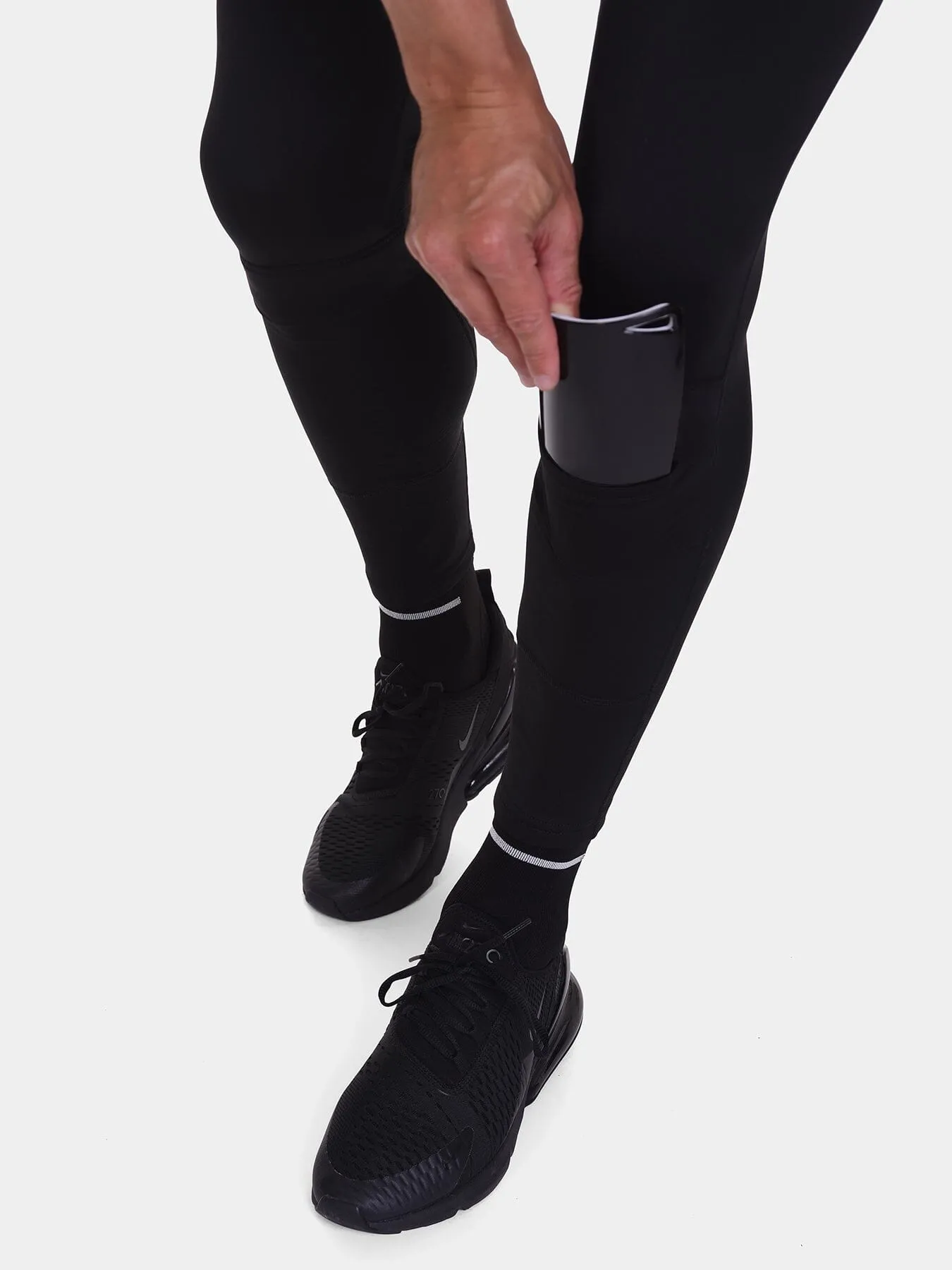 SuperThermal Compression Base Layer Tights For Men With Brushed Inner Fabric & Side Pocket