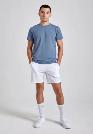 Tennis T-shirt round neck, gray blue