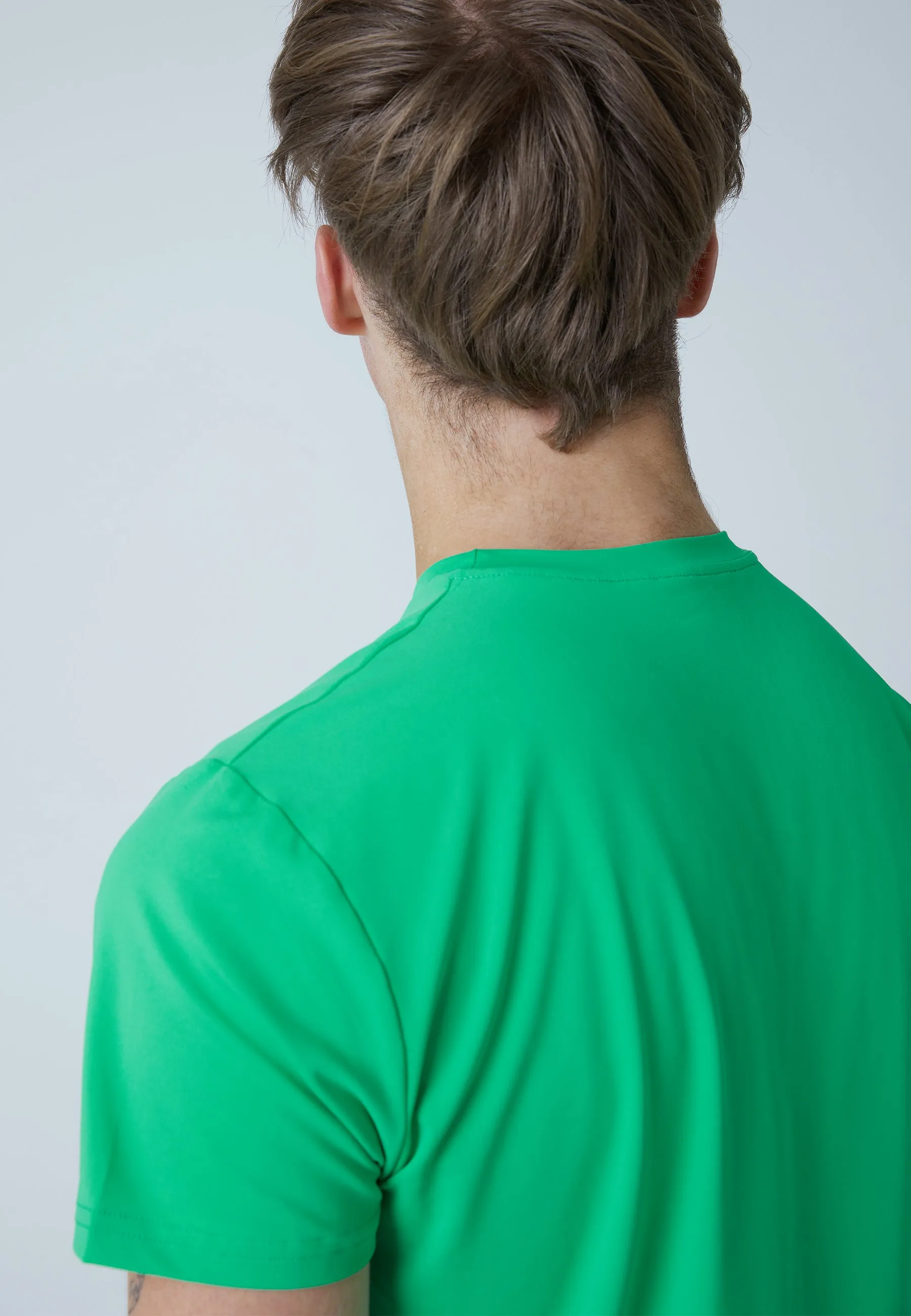 Tennis T-Shirt with crew neck, green