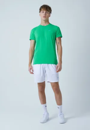 Tennis T-Shirt with crew neck, green