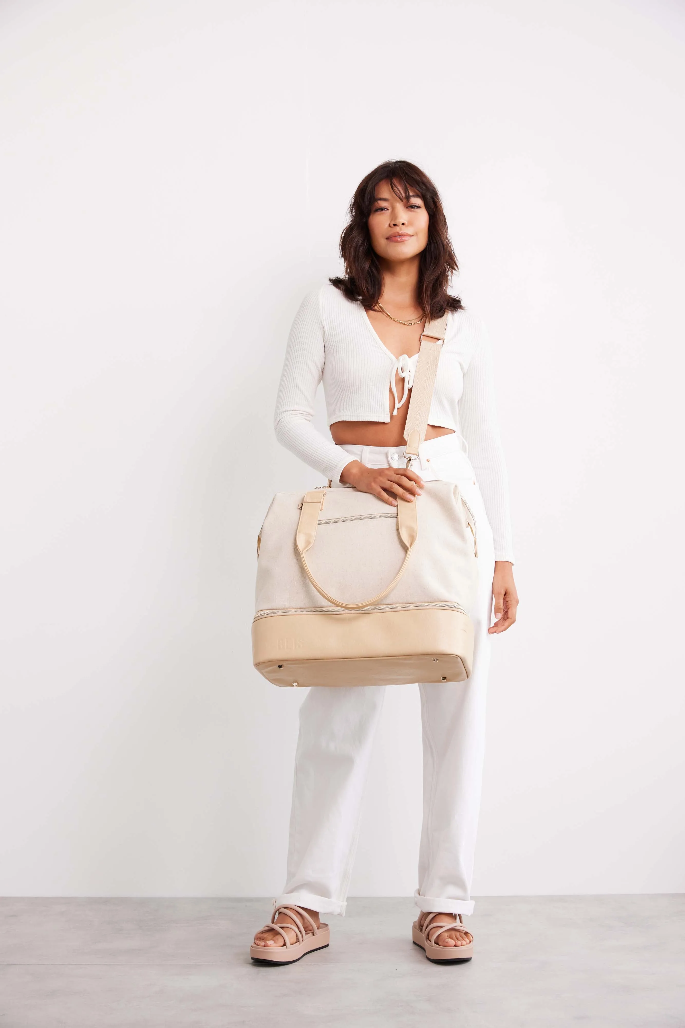 The Mini Weekender in Beige