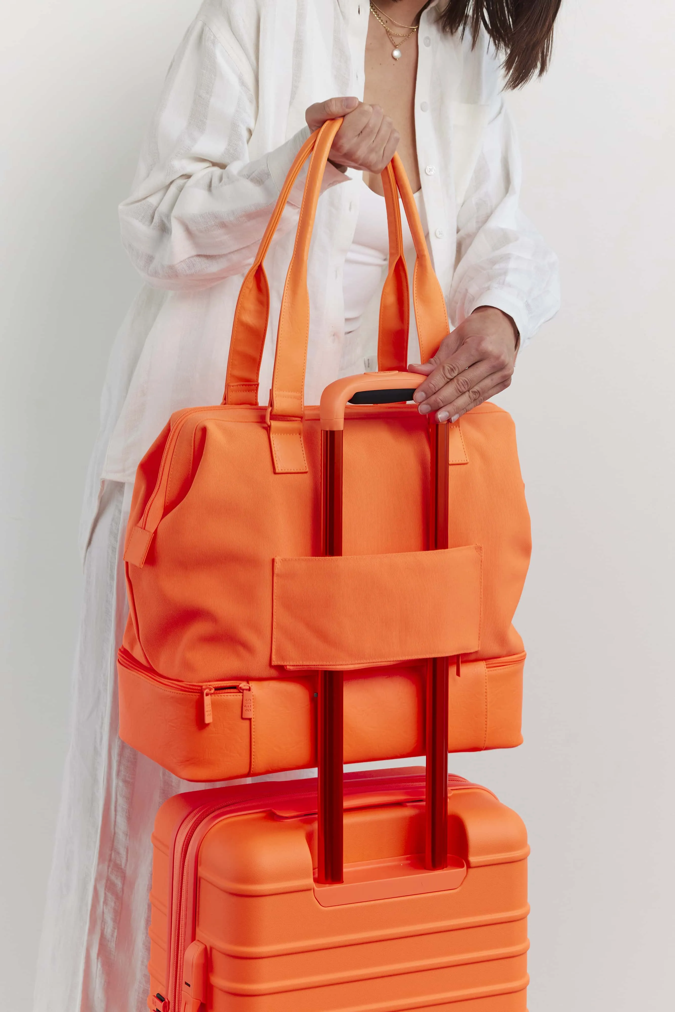 The Mini Weekender in Creamsicle