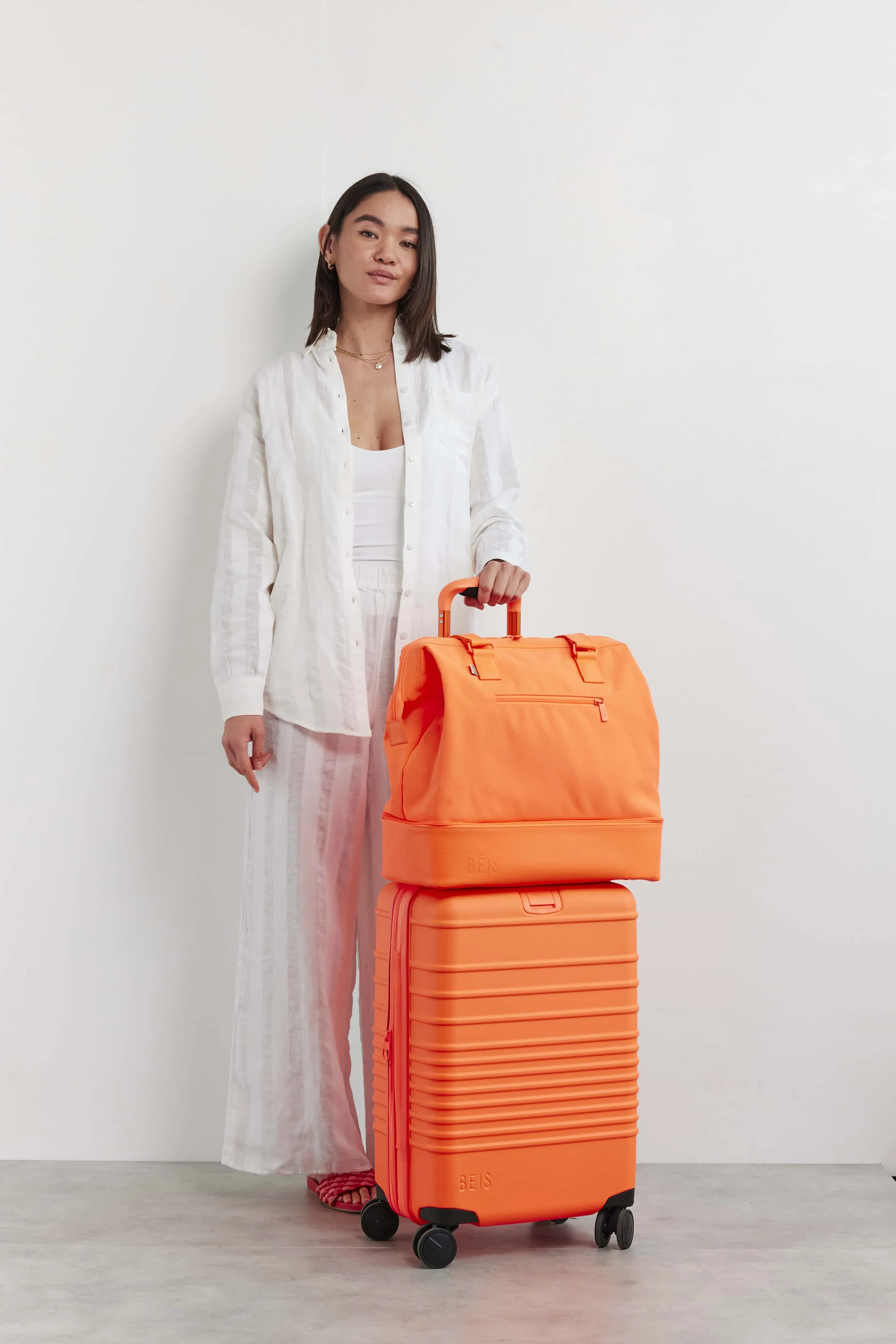 The Mini Weekender in Creamsicle