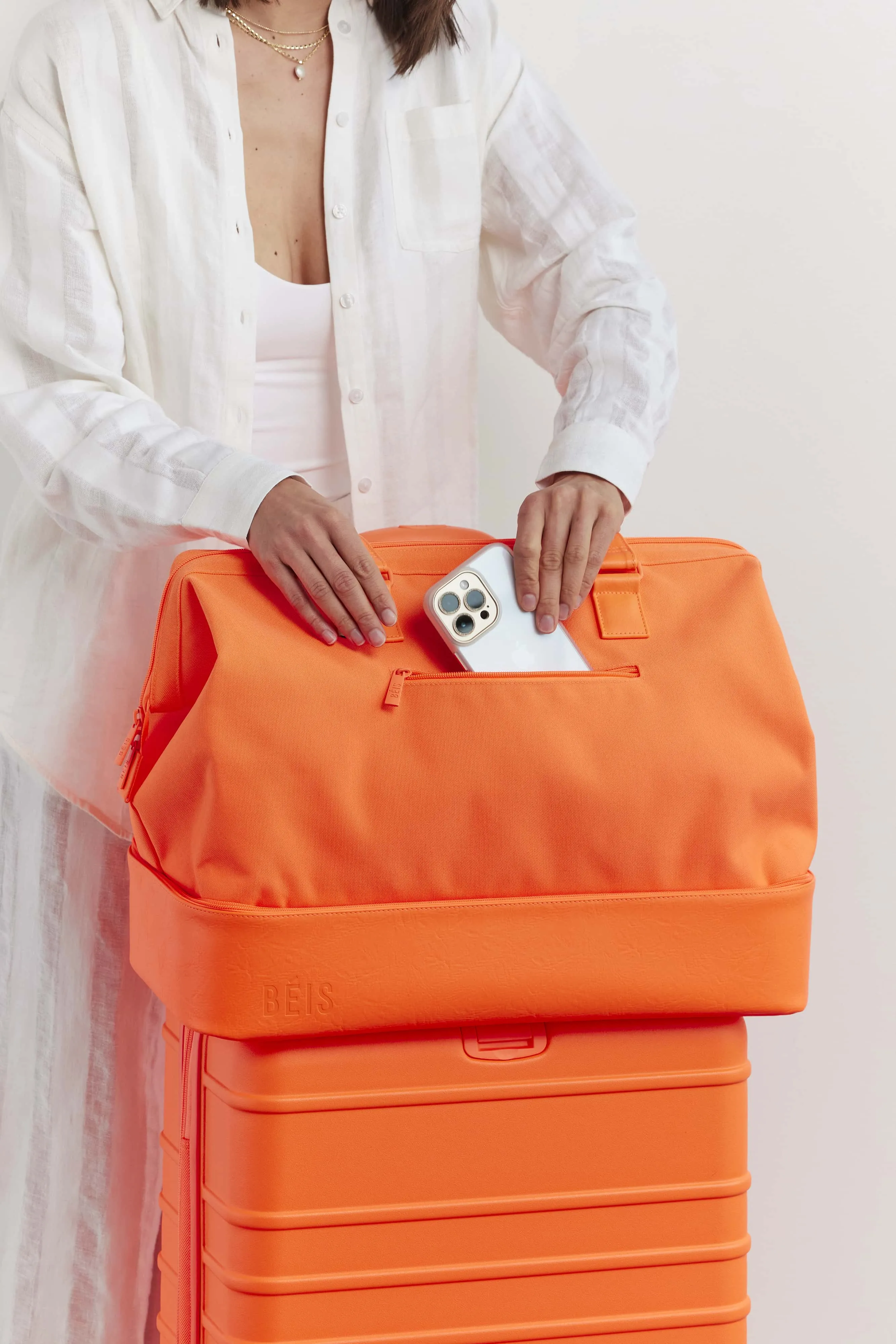 The Weekender in Creamsicle