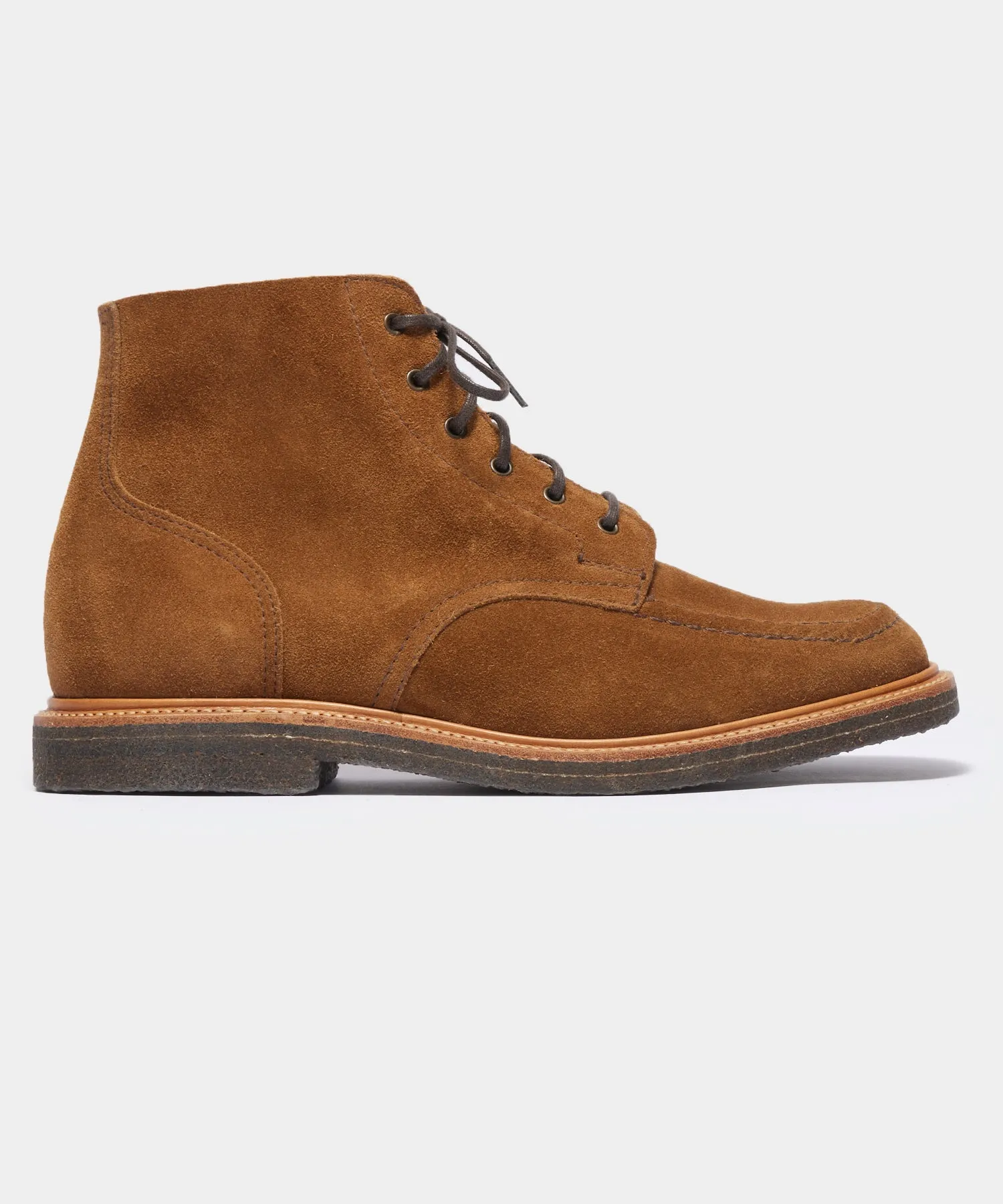 Todd Snyder x Sanders Apron Boot in Tobacco Suede