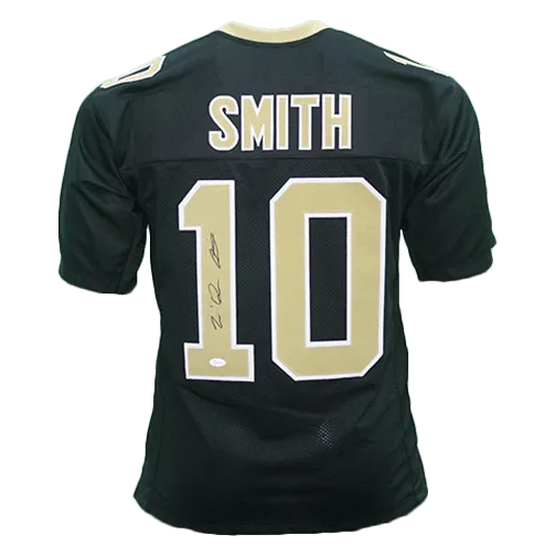 Tre'Quan Smith Autographed Pro Style Football Jersey Black (JSA)