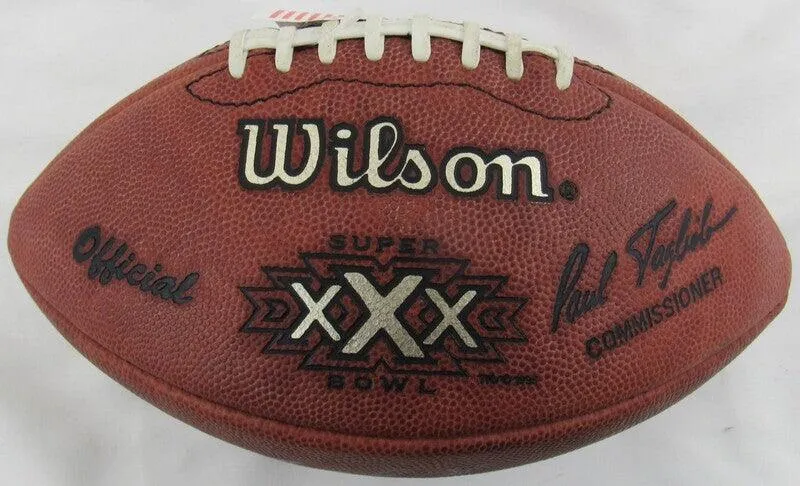 Troy Aikman Signed Wilson Super Bowl NFL Football JSA AL48484