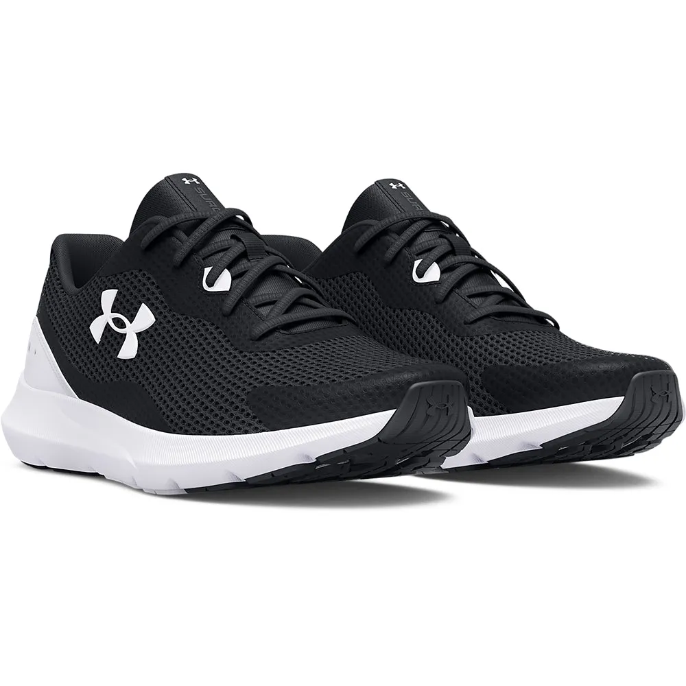 'Under Armour' Men's Surge 3 - Black / White