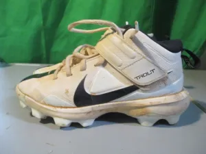 Used Nike Force Trout 7 Pro MCS Youth Cleats White Size 2.5