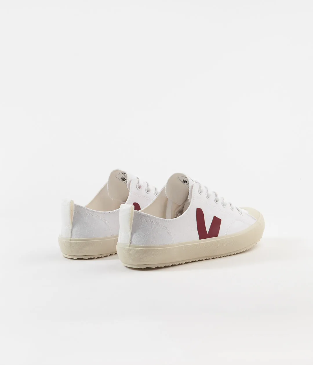 Veja Nova Canvas Shoes - White / Marsala