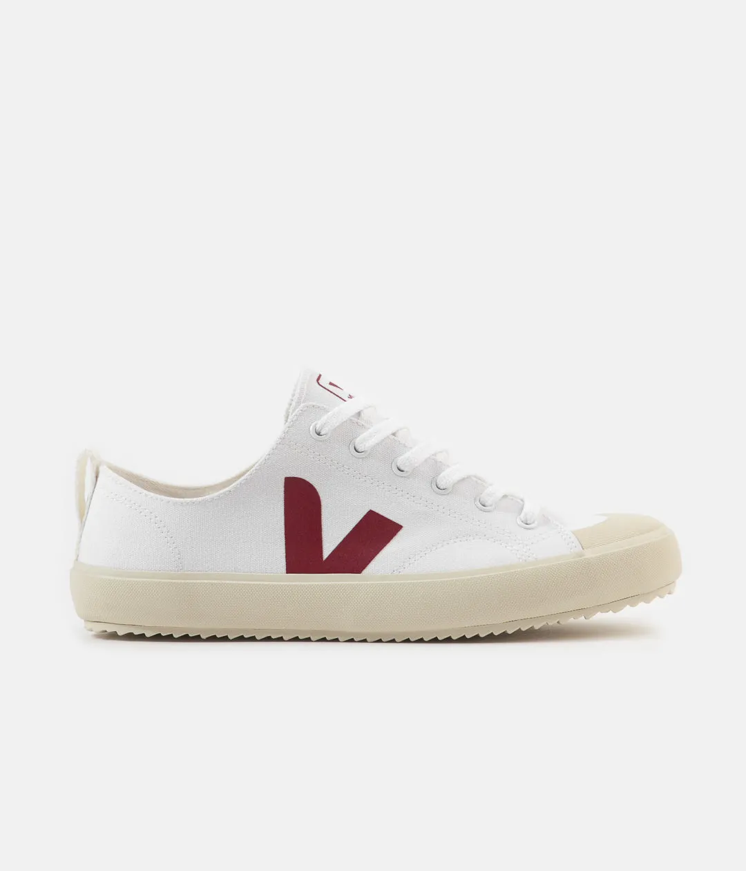 Veja Nova Canvas Shoes - White / Marsala