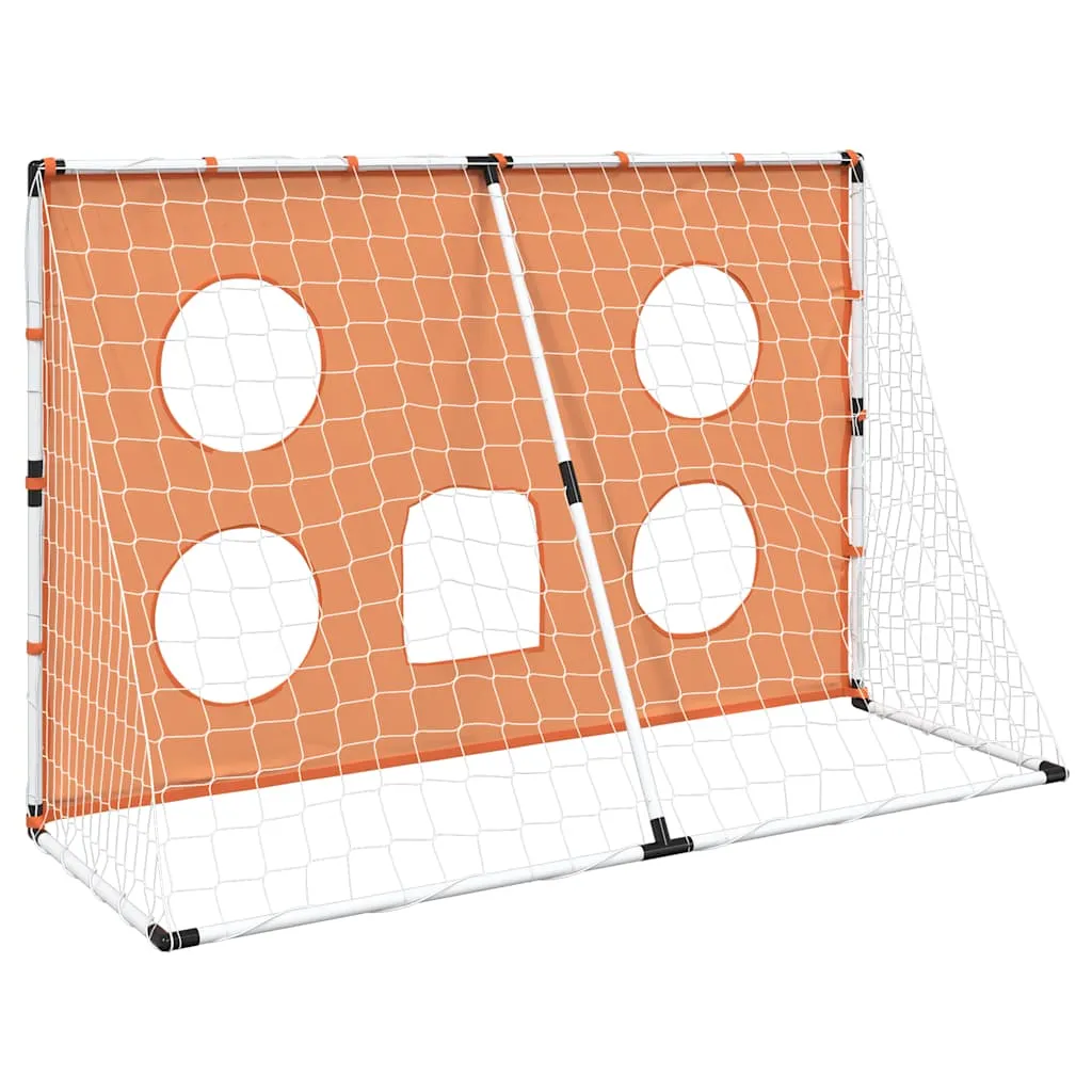 vidaXL Kids' Football Goal with Targeting Mat and Ball 182x62x118 cm