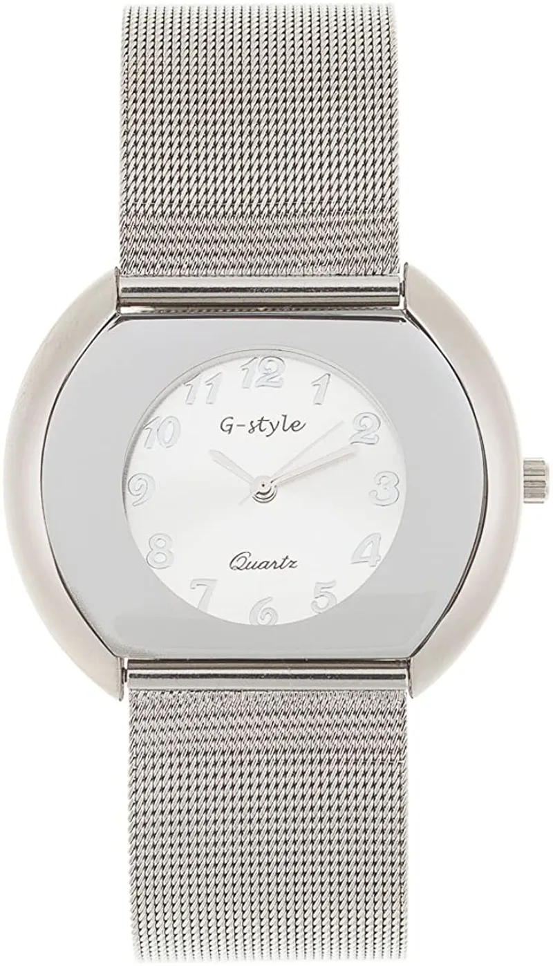 Watch for Women Minimalist Design with Metal Case and Solid Colir Floral Straps