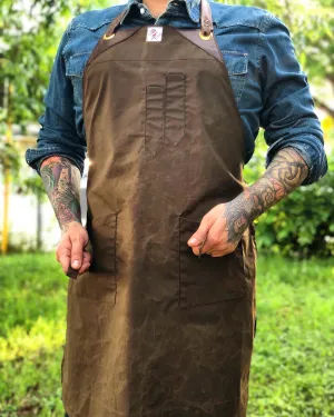 Wax canvas apron “ El guapo”