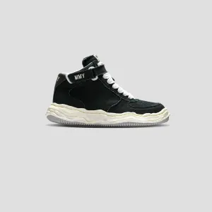 WAYNE MID TOP CANVAS SNEAKER - BLACK