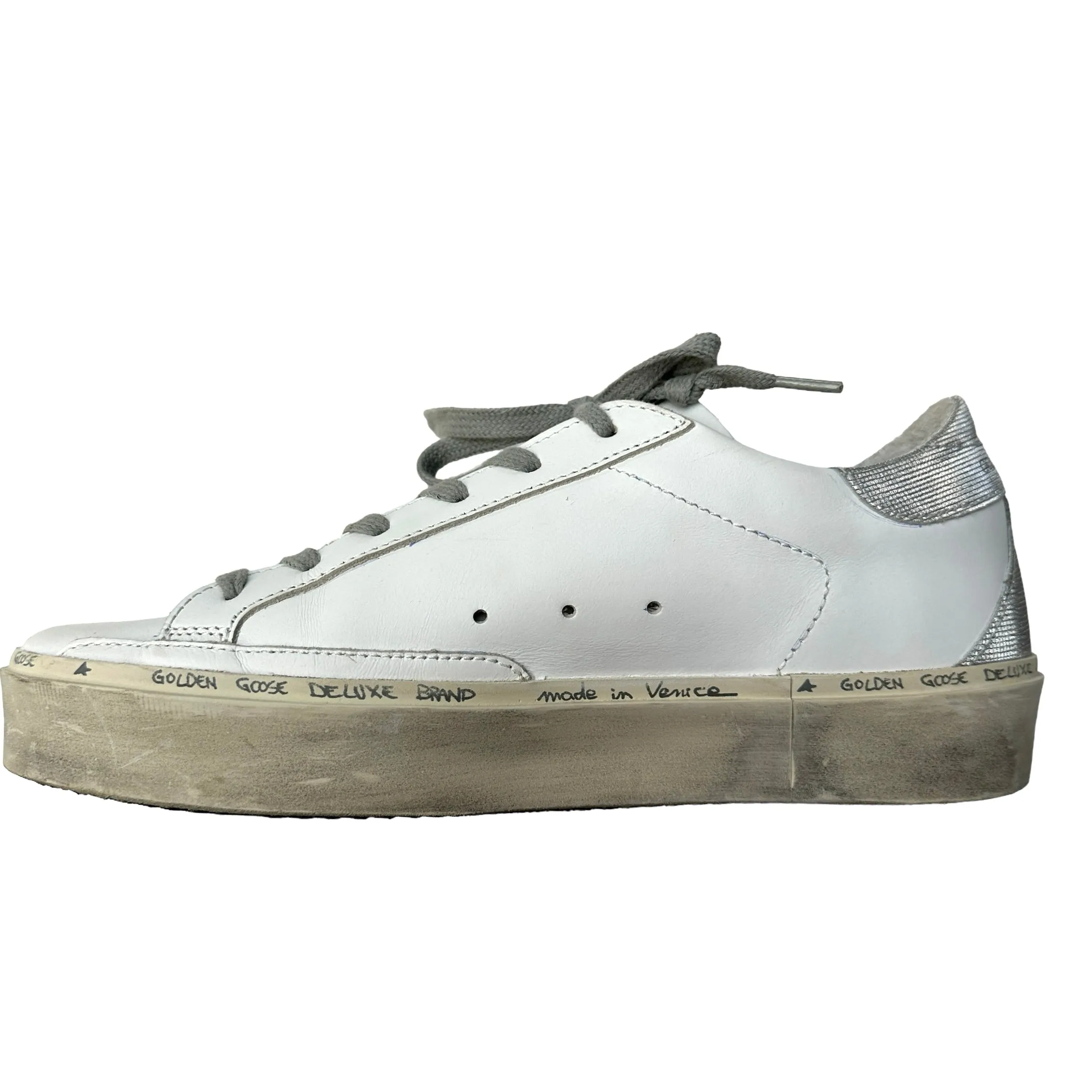 White Leather Hi Star Sneakers - 8