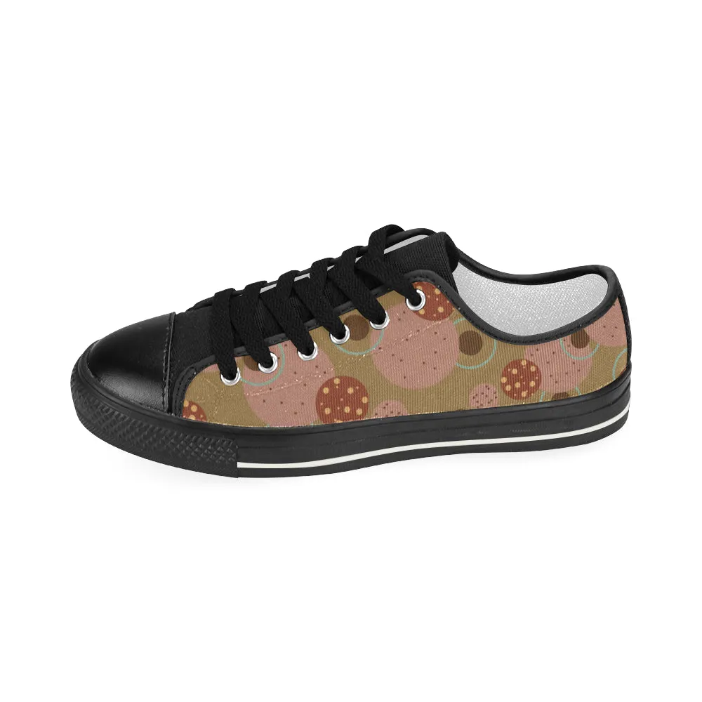 Women's Polka Dots Print Low Top Canvas Shoes