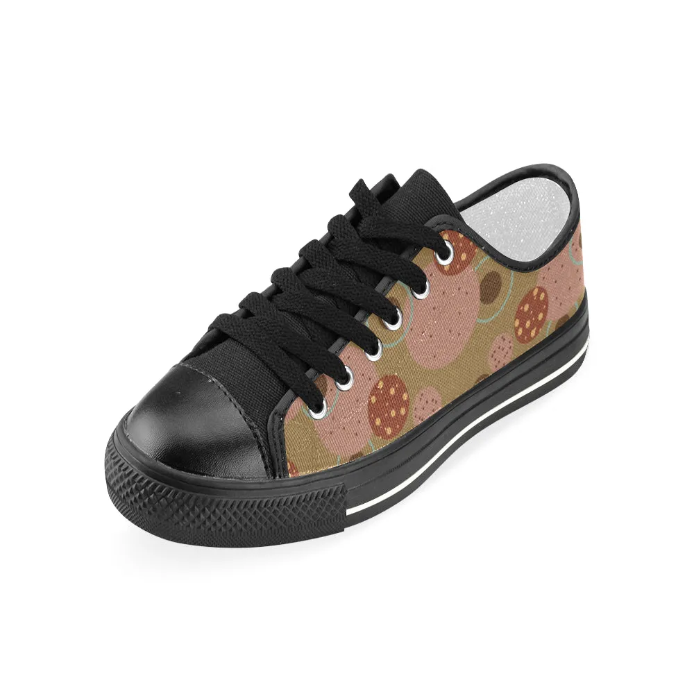 Women's Polka Dots Print Low Top Canvas Shoes