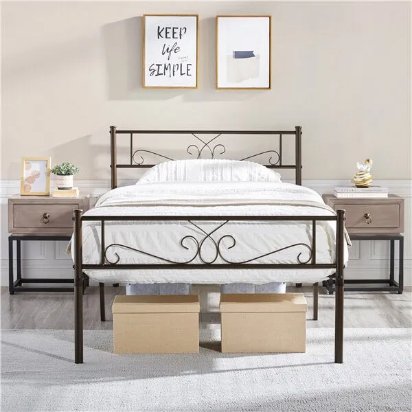 Yaheetech Twin Bed Frames Metal Platform Bed