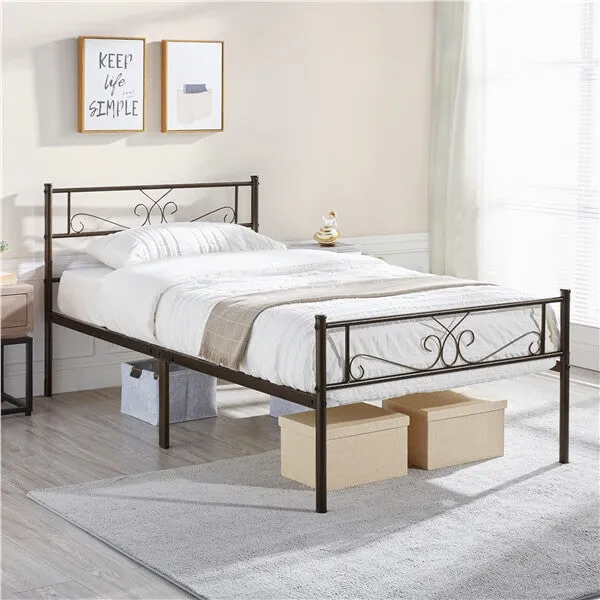 Yaheetech Twin Bed Frames Metal Platform Bed